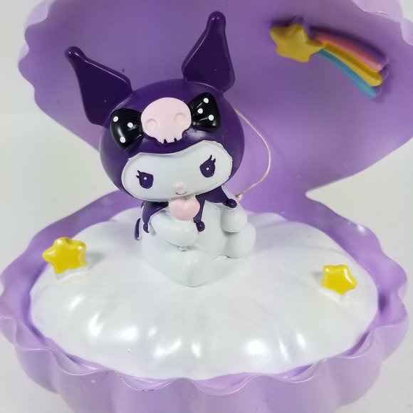 Sanrio  Kuromi Shell with rainbow, stars and cloud Led Night Light /Cake topper - Picture 15 of 16